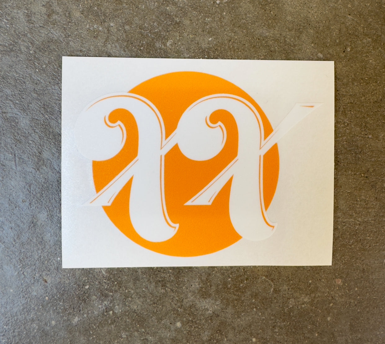 XX LOGO VINYL STICKER
